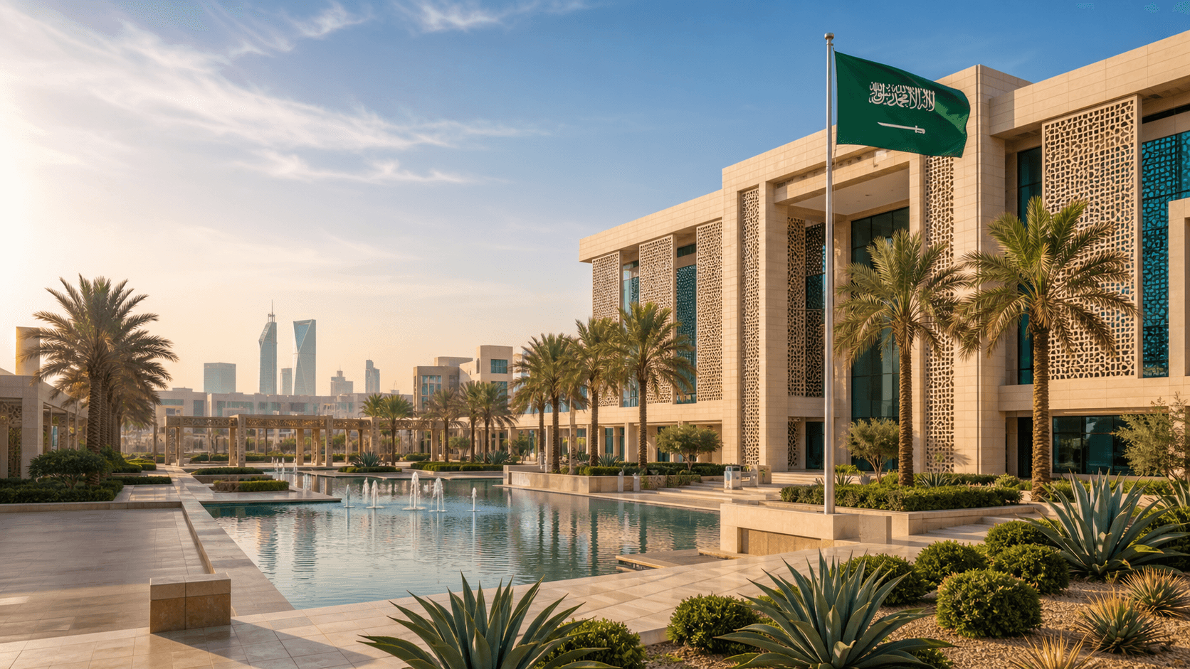 City view representing Saudi Arabia as a study destination