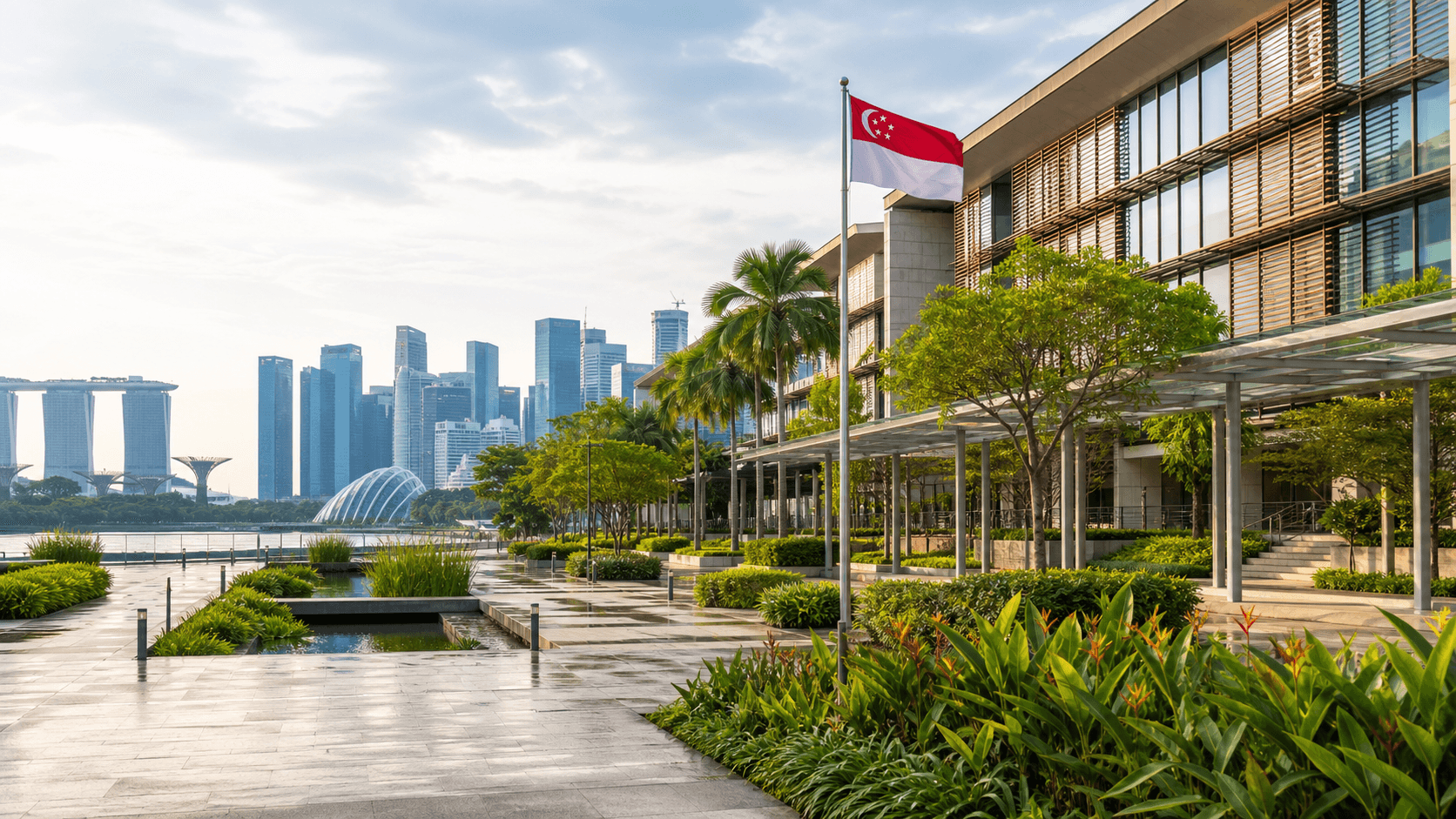 City view representing Singapore as a study destination