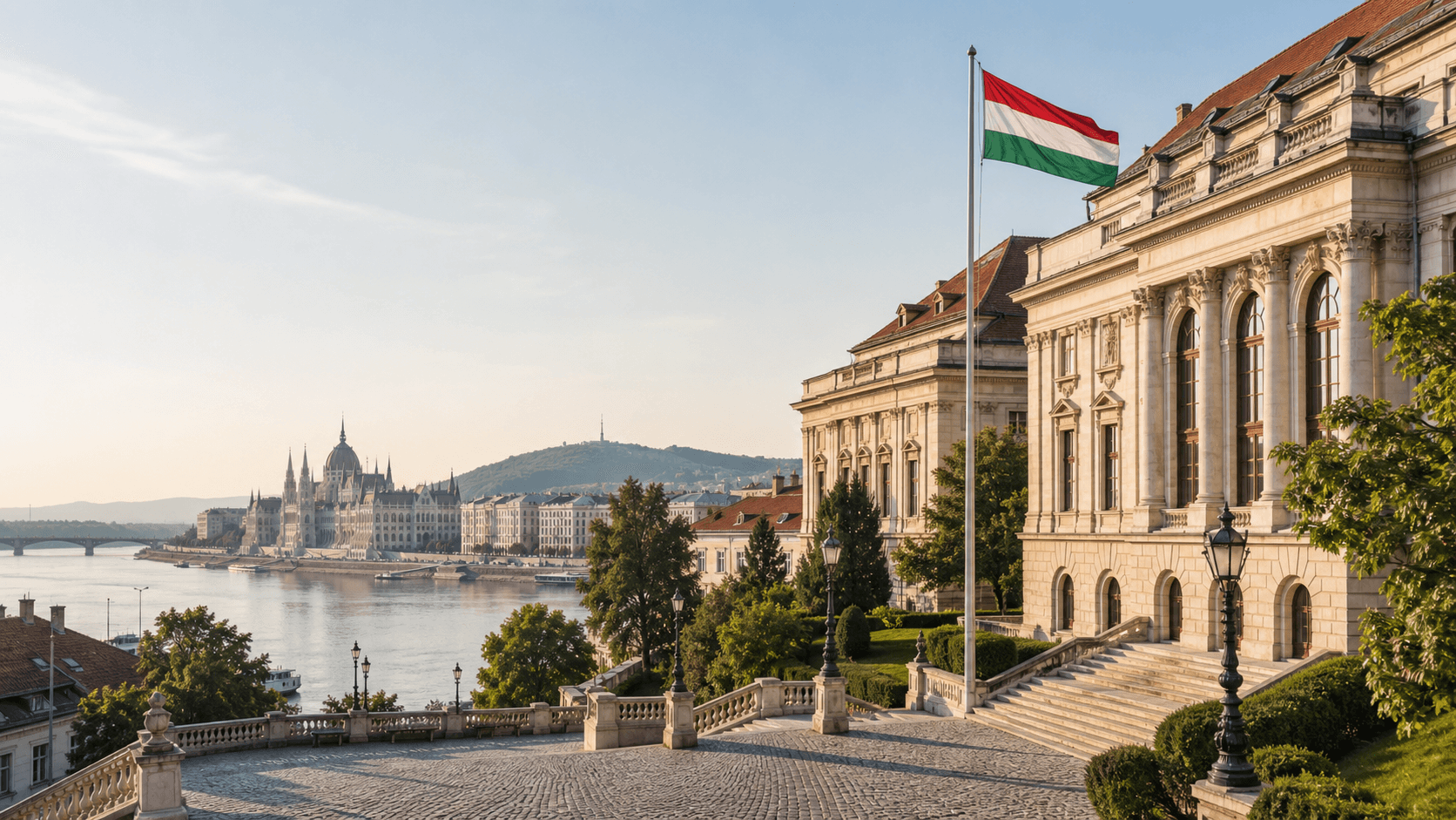 City view representing Hungary as a study destination