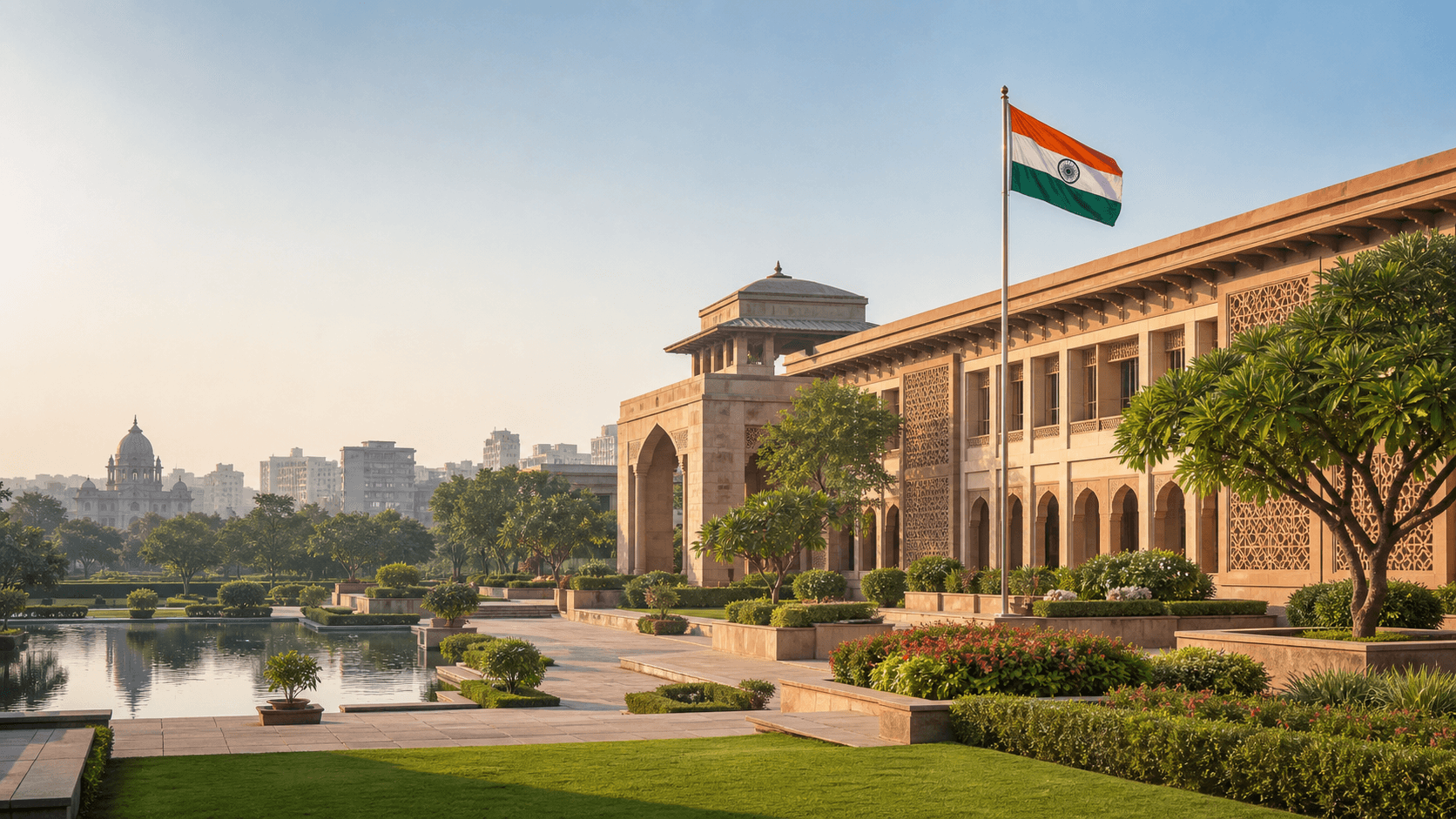 City view representing India as a study destination