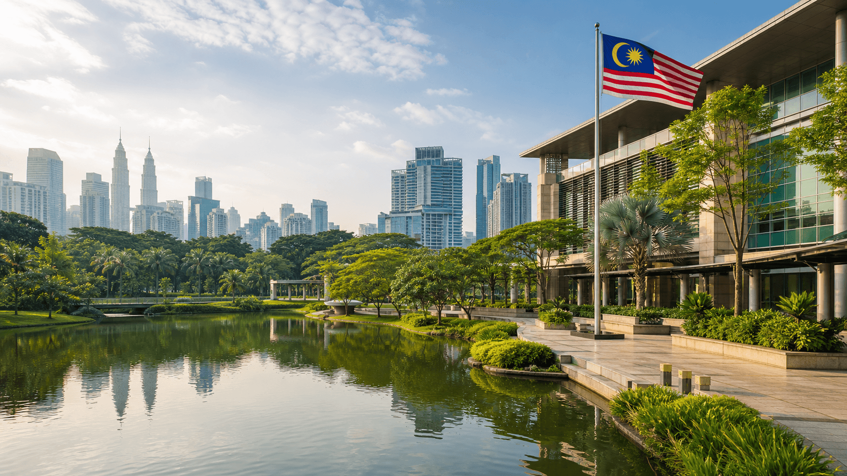 City view representing Malaysia as a study destination