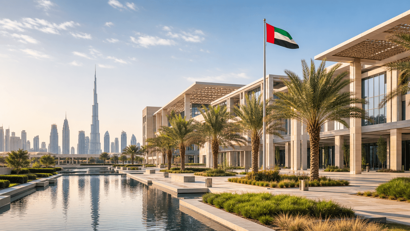 City view representing the United Arab Emirates as a study destination